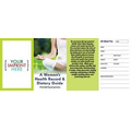 Woman's Health Record & Dietary Guide Pocket Pamphlet